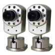 OC9702 Dual Pack Indoor 25ft Range Night Vision Color Audio Cameras