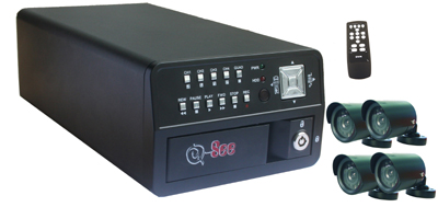Q25DVR4ES - 4 Channel USB DVR with 250GB & 4 Day/Night Cameras
