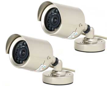 QSOCWC2PK- 2 PACK Outdoor 6mm Color CMOS 400TVL Camera - 30ft Night Vision