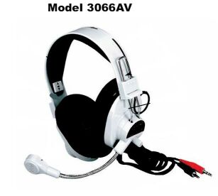 3066AV - Deluxe Multimedia Stereo Headsets  3.55mm plug