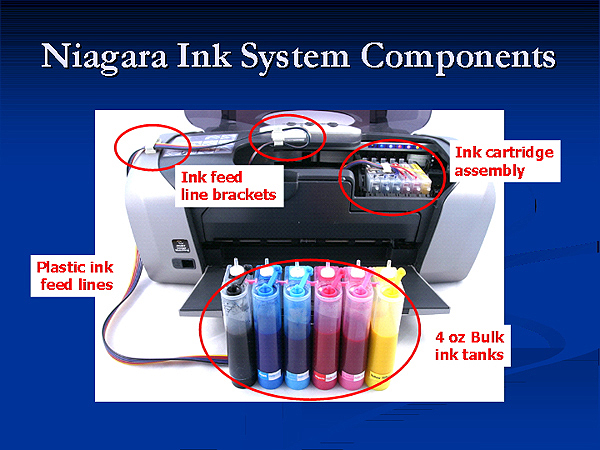 N4K-2200GQ - Niagara IV Continuous Ink Flow System Kits for Epson R2200 With Quad Black Ink
