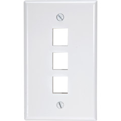 002-40803-0BW-EA - QuickPort Flush Mount Wall Plate