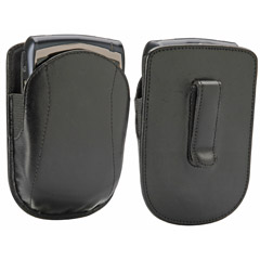 02122SCP - Superior Leather Holster with Fixed Belt Clip for Blackberry 6200 7200 Series