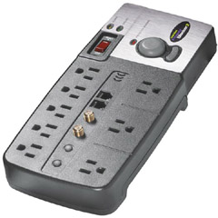 100345 - 8-Outlet Power Blocker 2 with Phone and Coax Protection