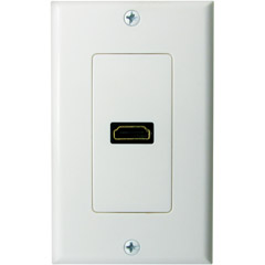 125-WH - HDMI F to F Wallplate