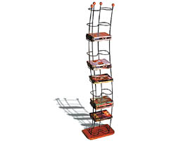 1386 - 74-DVD Wave DVD Storage Tower