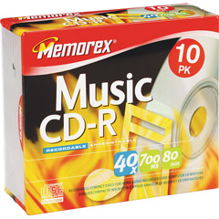 1540-9100 - 40x Write-Once CD-R for Audio