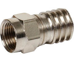 200-024 - Weather-Sealed F Connector with Universal Hex Sleeve