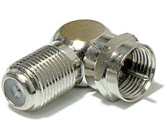 200-107 - Angled F Adapter Male to Female