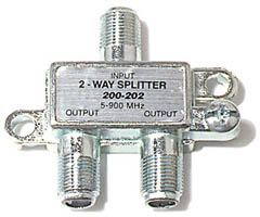 200-202 - Mini 5-900MHz F Splitter