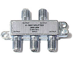 200-204 - Mini 5-900MHz F Splitter