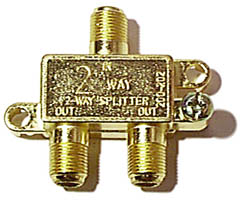 200-212 - Mini 5900MHz Gold-Plated F Splitter