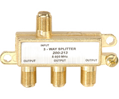 200-213 - Mini 5900MHz Gold-Plated F Splitter