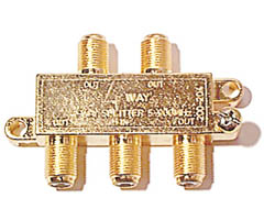 200-214 - Mini 5900MHz Gold-Plated F Splitter