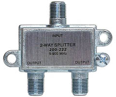 200-222 - 5-900MHz F Splitters