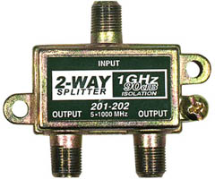 201-202 - 1GHz 90dB Splitter