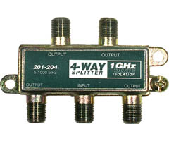 201-204 - 1GHz 90dB Splitter