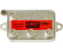 201-273 - 1GHz 130dB 3-way Vertical Splitter