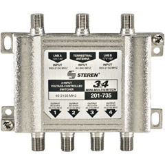 201-735 - Mini 3 x 4 Satellite Multi-Switch