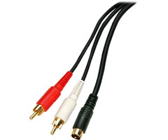 206-297 - S-Video and Stereo Audio Cable