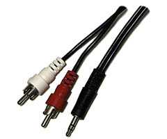 255-045 - Stereo 3.5mm to RCA Cable