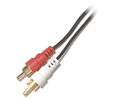 255-121 - Gold-Plated RCA Stereo Audio Cables