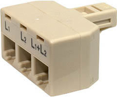 300-324 - 4-Conductor 2-Line Split Adapter