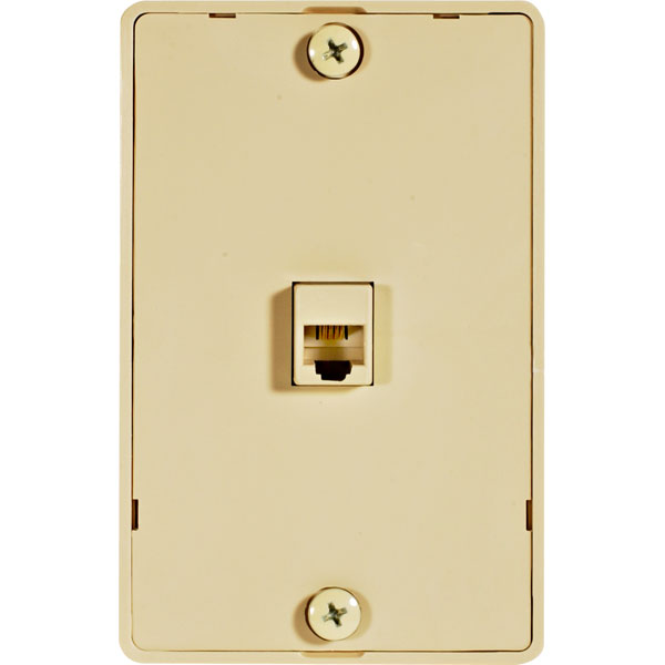 301-094IV - 4C UL Telephone Wall Plate