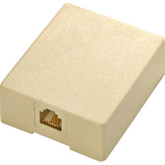 301-145IV - 4C UL Surface Modular Telephone Jack