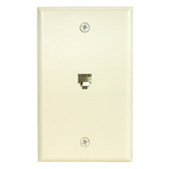 301-204AL - 4-Conductor Flush Wall Plate