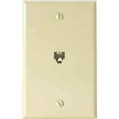 301-204IV - 4C UL Flush Modular Telephone Jack