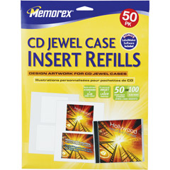 3202-0700 - White CD Jewel Case Inserts