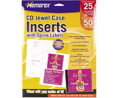 3202-0710 - White CD/DVD Jewel Case Inserts