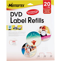 3202-0715 - White Matte DVD Labels