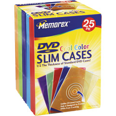 3202-1987 - Cool Color Slim DVD Storage Cases