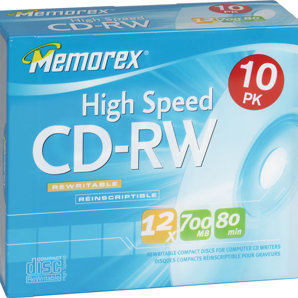 3202-3417 - 12x High-Speed Rewritable CD-RW for Data