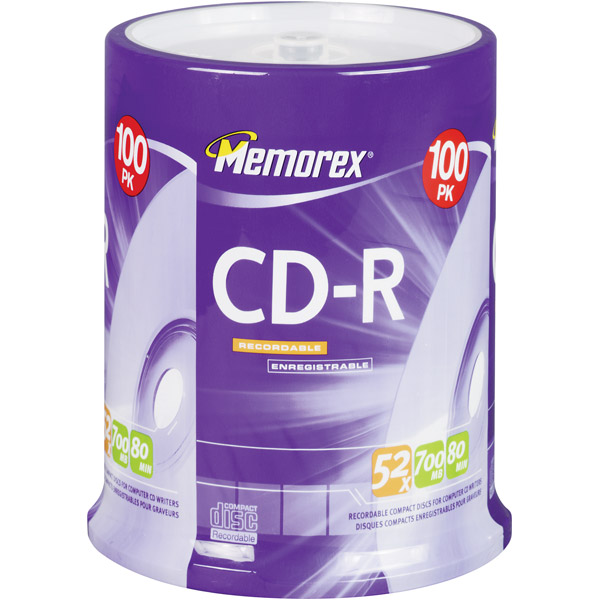 3202-4581 - 52x Write-Once CD-R Spindle