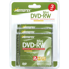 3202-5620 - 2x Rewritable Mini DVD-RW Blister Pack