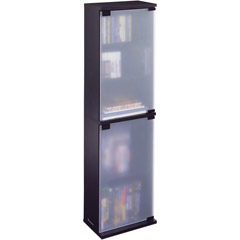 3843-5388 - Oskar Wood Cabinet with Frosted Glass Doors