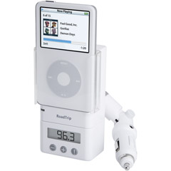 4030-ROAD - RoadTrip FM Transmitter and Car Charger for iPod