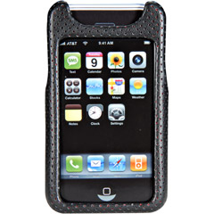 44595 - Signature Leather Perforated Case and Holster Combo for iPhone