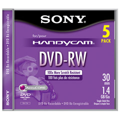 DMW-30/5 - 8cm Single Sided DVD-RW