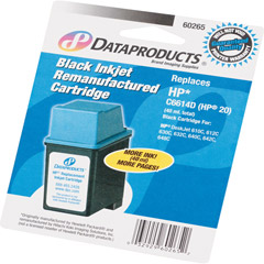 60265 - Remanufactured Black Ink Cartridge for HP 20