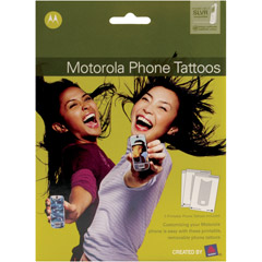 81188VRP - Motorola Front and Back Phone Tattoos for SLVR