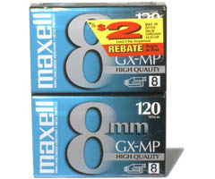 P6-120 GX-M/2 - GX-MP 8mm Metal Particle Videocassette