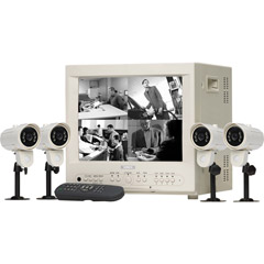 SG-14Q2144C-A - 14'' B/W Observation System with 4 Cameras