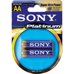 AA2 SONY - Stamina Platinum Alkaline Battery Retail Packs