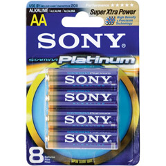AA8 SONY - Stamina Platinum Akaline Battery Value Packs