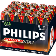 AAA20 PHILIPS - AAA Alkaline Batteries Bulk Packs