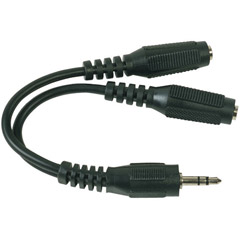 AH26 - Mini Stereo Headphone Y-Adapter